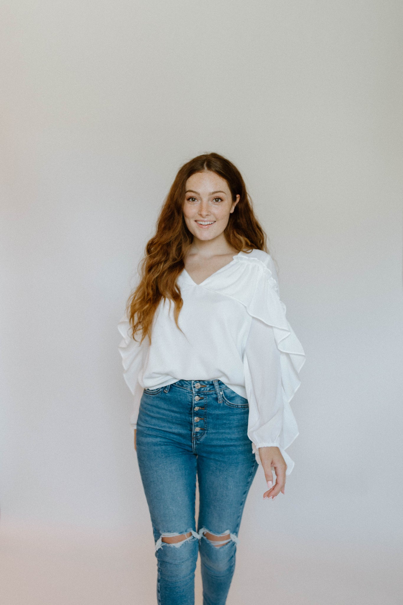 Meadow Ruffle Sleeve Blouse