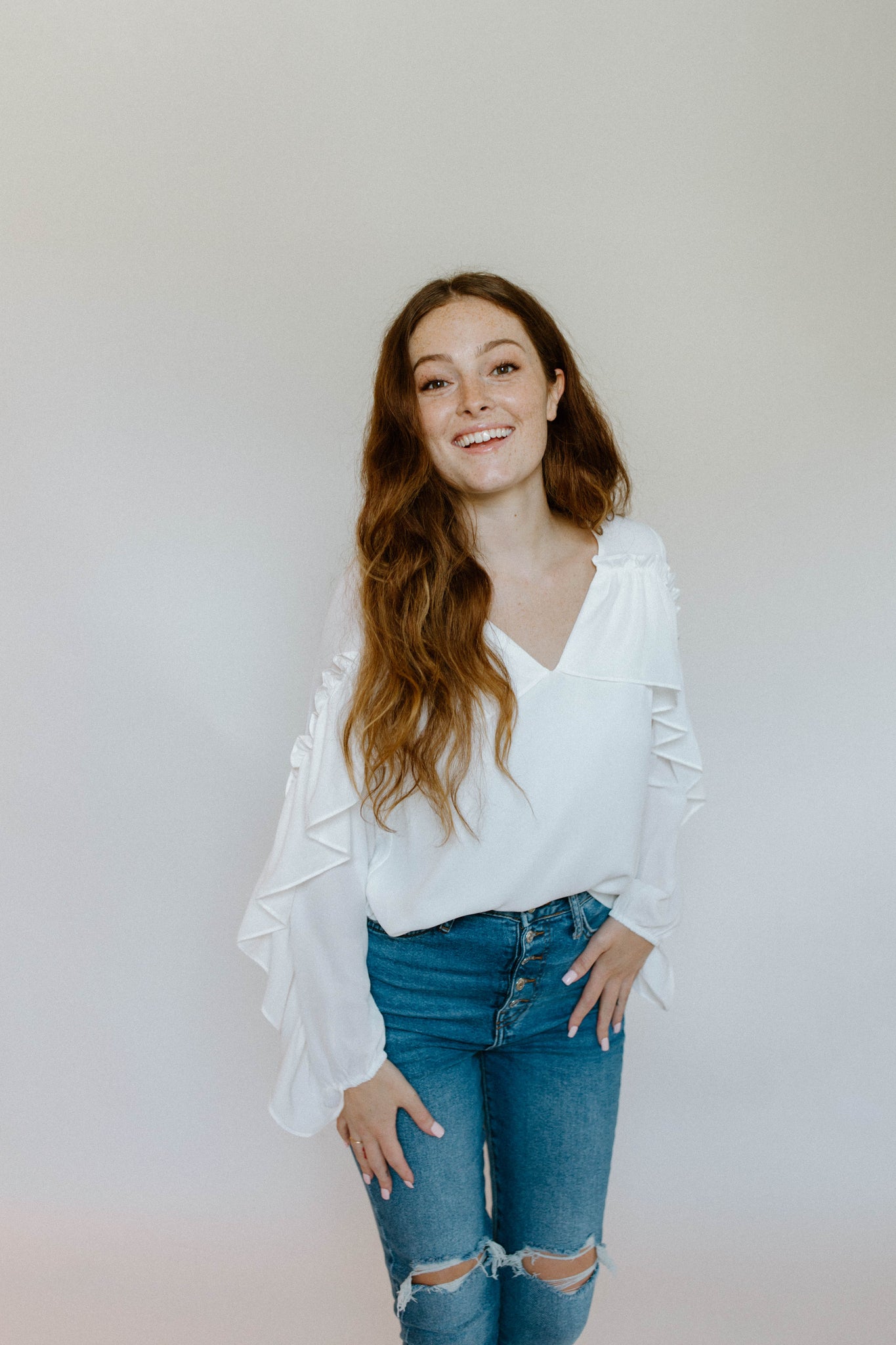 Meadow Ruffle Sleeve Blouse