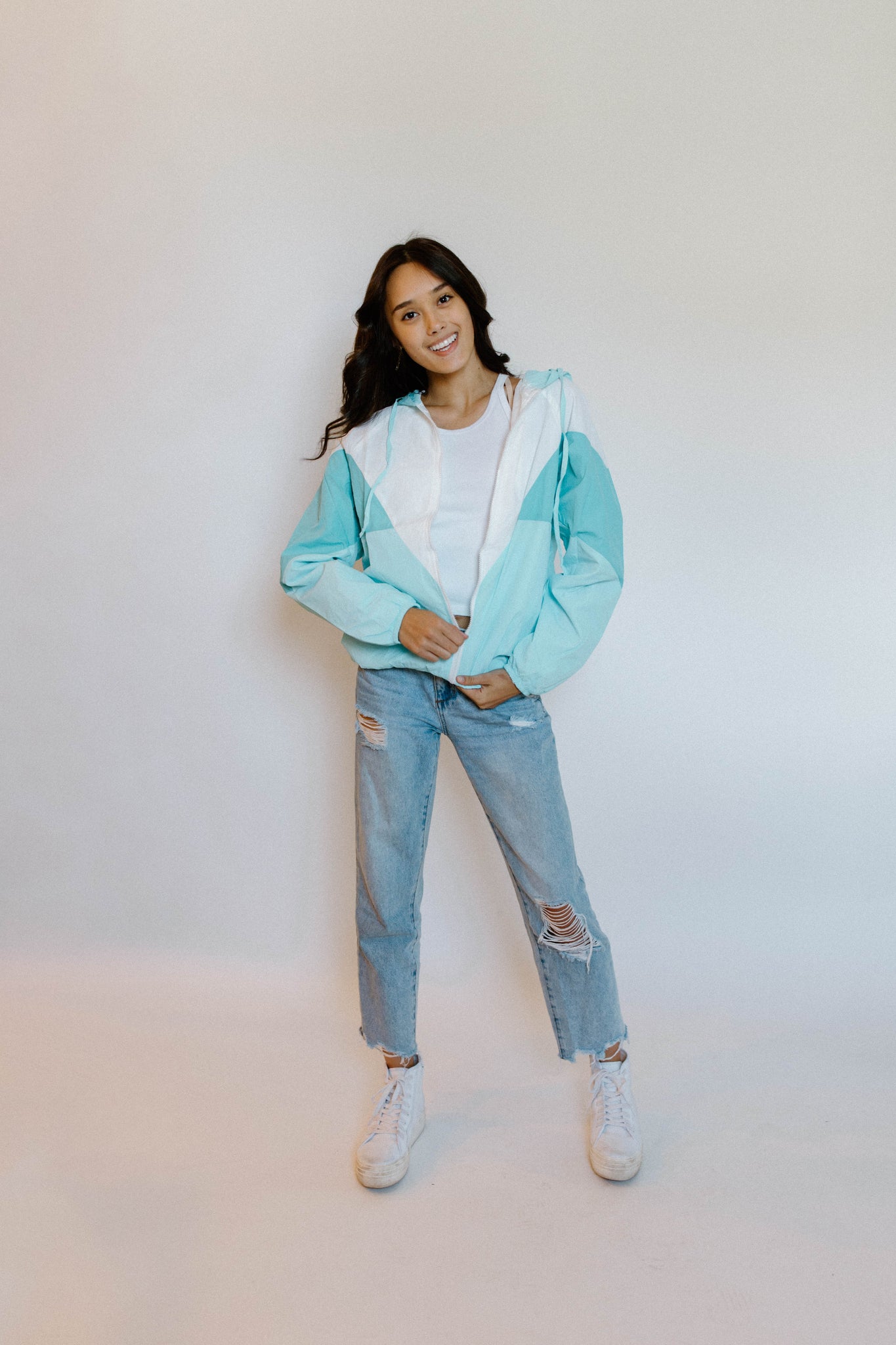 Tiffany 80's Colorblock Windbreaker Jacket