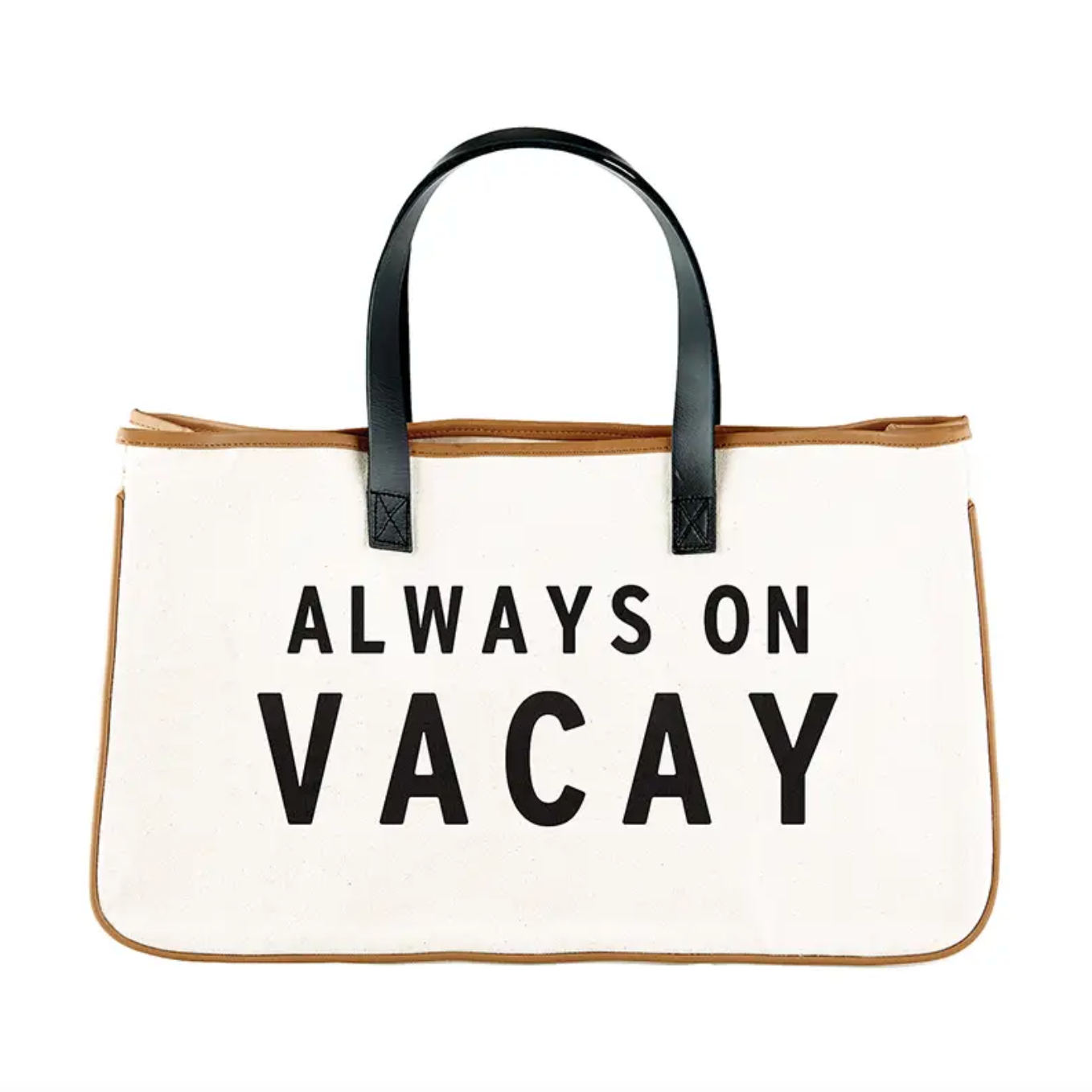 Always on Vacay Canvas Tote Bag