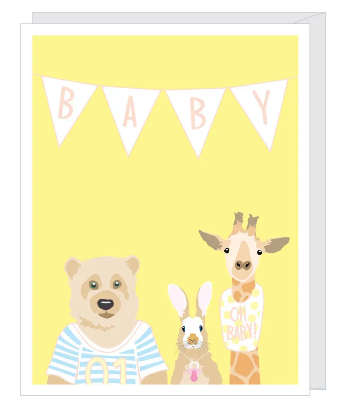 Baby Animals New Baby Card
