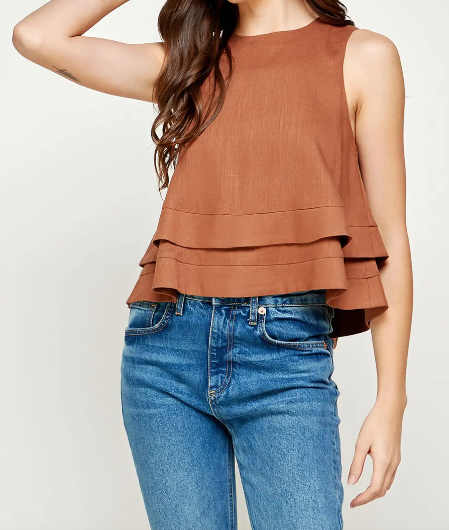 Billie Double Layer Flowy Tank