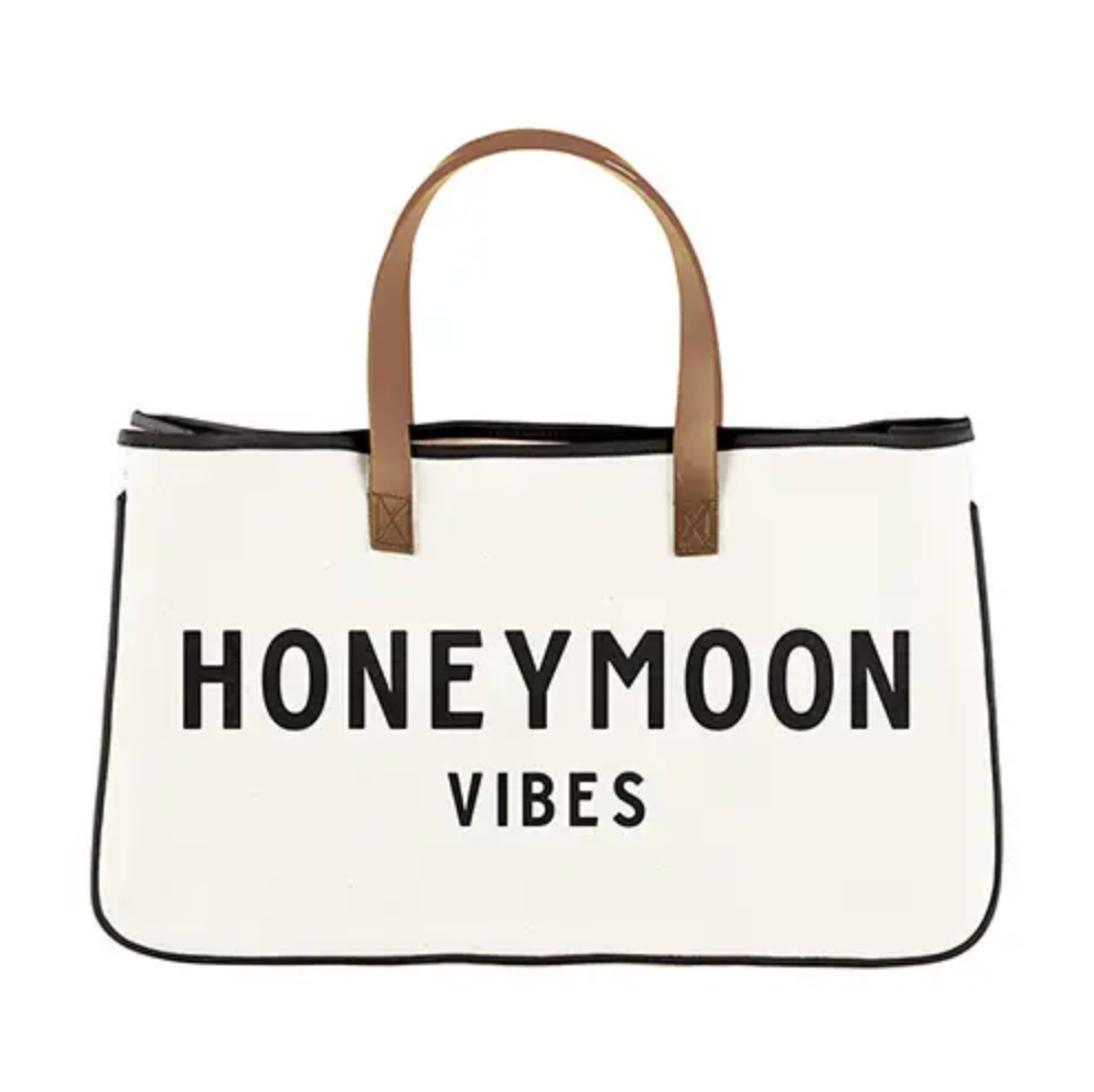 Honeymoon Vibes Canvas Tote Bag