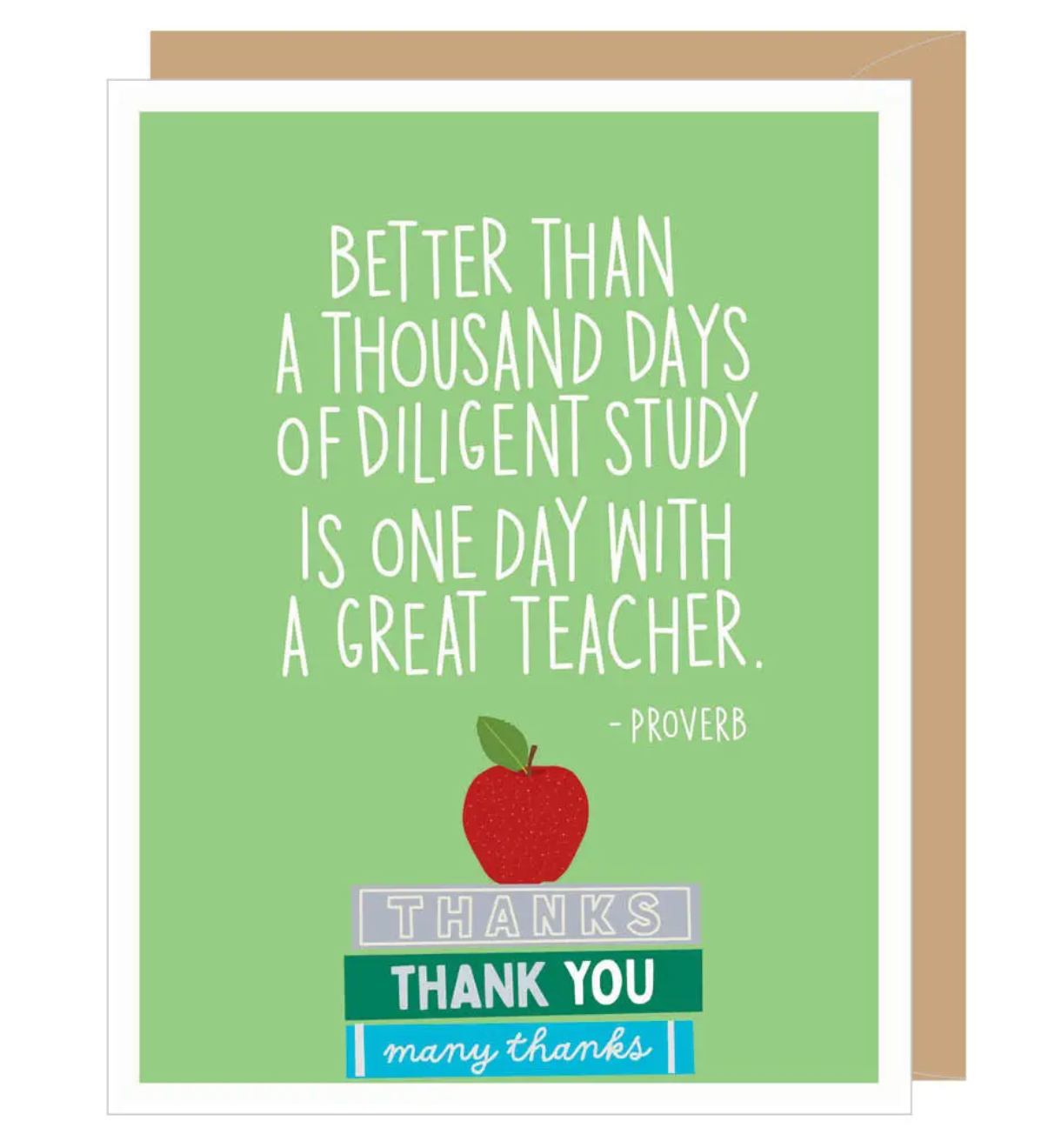 One Day with a Great Teacher Card