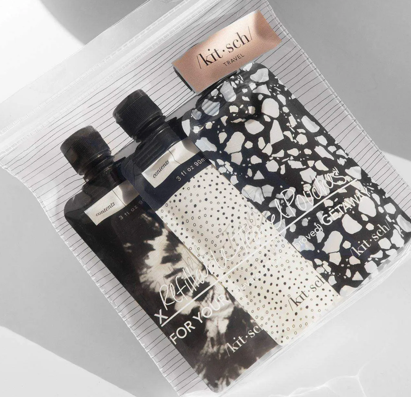 Refillable Travel Pouch