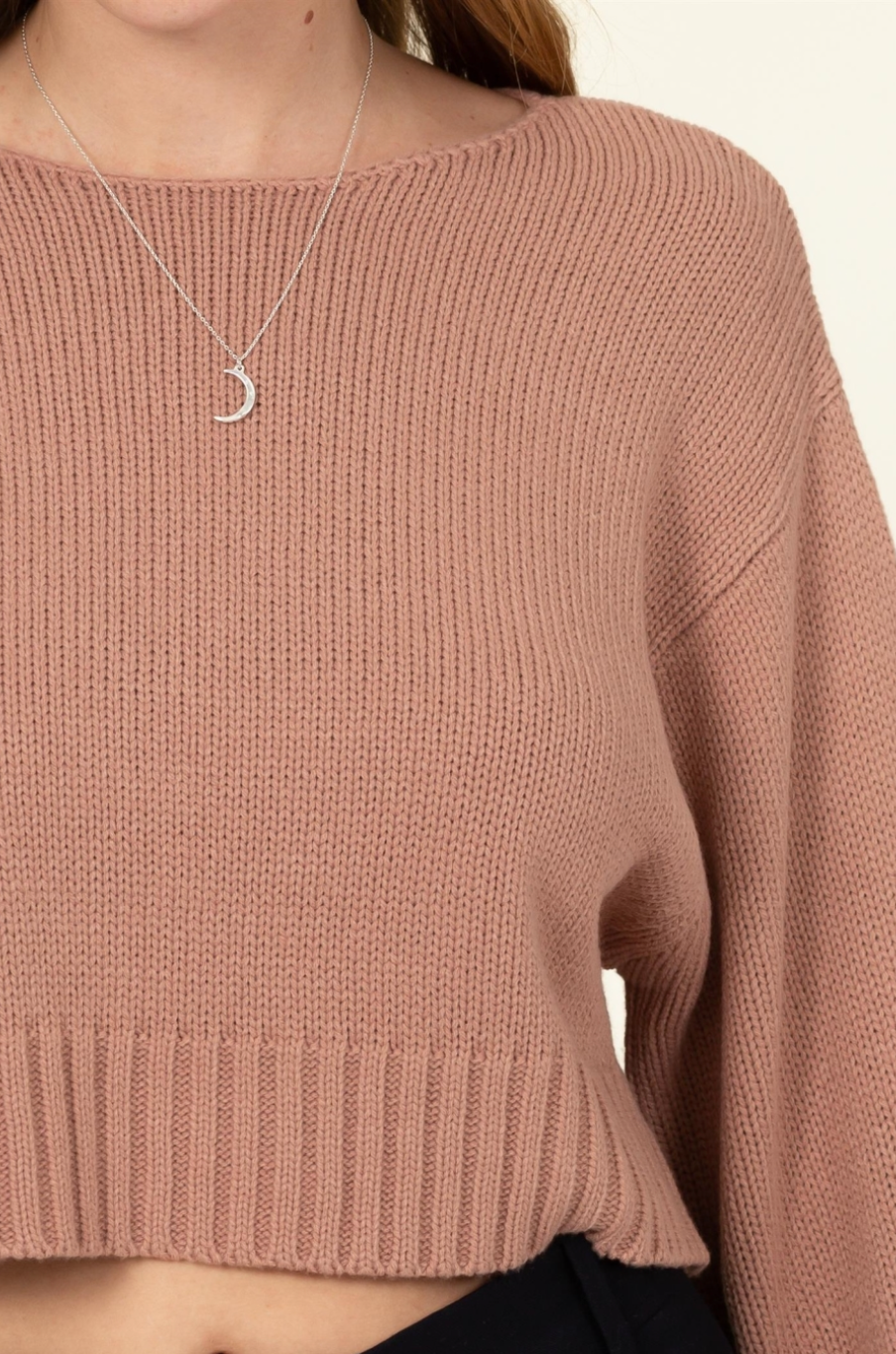 Shelby Puff Sleeve Cropped Sweater