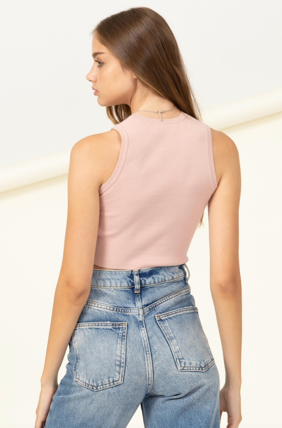 Olivia Cropped Sweater Top