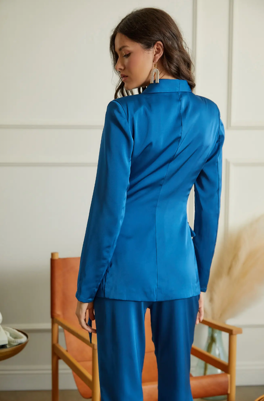Bethany Wrap Side Tie Blazer
